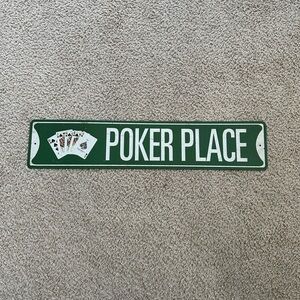 Poker Metal Sign